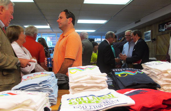 Guests mingle at the grand opening of the Collered Greens store. (Photos by Michael Thompson)