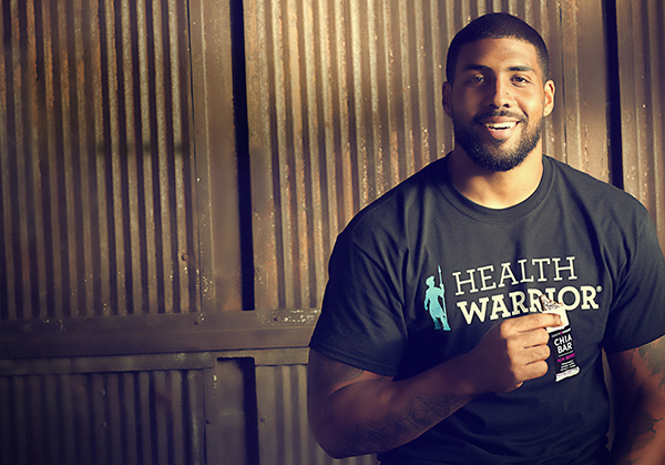 NFL running back Arian Foster has invested in locally based Health Warrior. (Photos courtesy of Health Warrior)