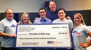 Provide A Ride, a nonprofit that gives free rides to prevent drunk driving, was awarded $3,500.