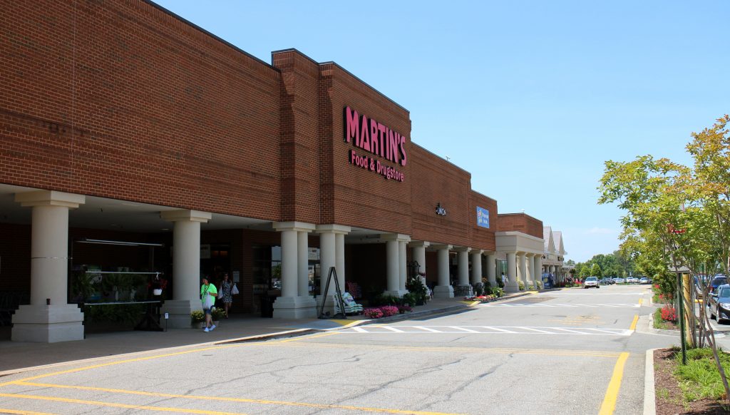 A Martin's anchors the recently sold shopping center. Photos by Katie Demeria.