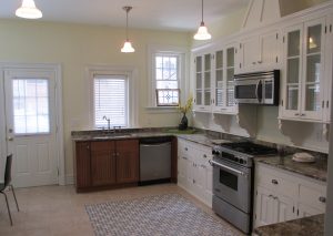 The kitchens were remodeled during the condo conversion process.