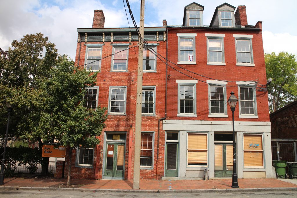 The historic building at 1710 E. Franklin St. is set for redevelopment. Photos by Katie Demeria.