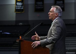 Gov. Terry McAuliffe speaks at the event. 