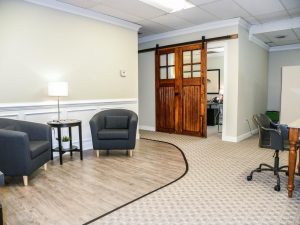 The firm moved into a renovated space on Libbie Avenue. Photo courtesy of Coldwell Banker Avenues.