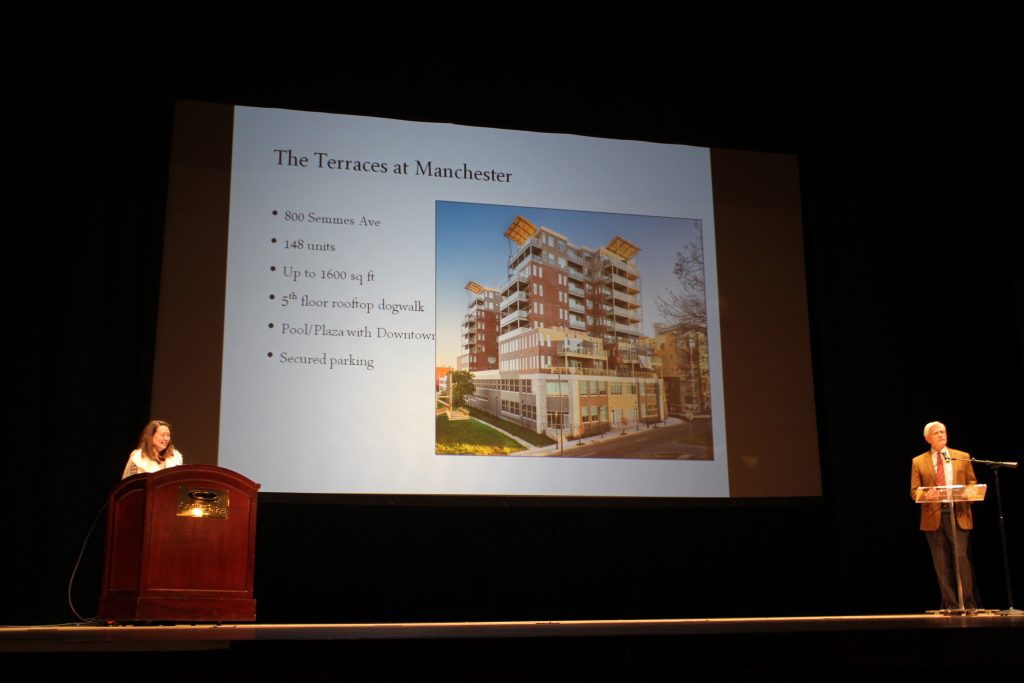 Robin Miller gives an update of his Terraces at Manchester project. Photos by Katie Demeria. 