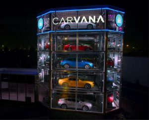 The vending machine tower, as shown in a video from Carvana.