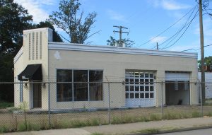 The former gas station where Black Hand Coffee is moving its roasting operation and will open a cafe.