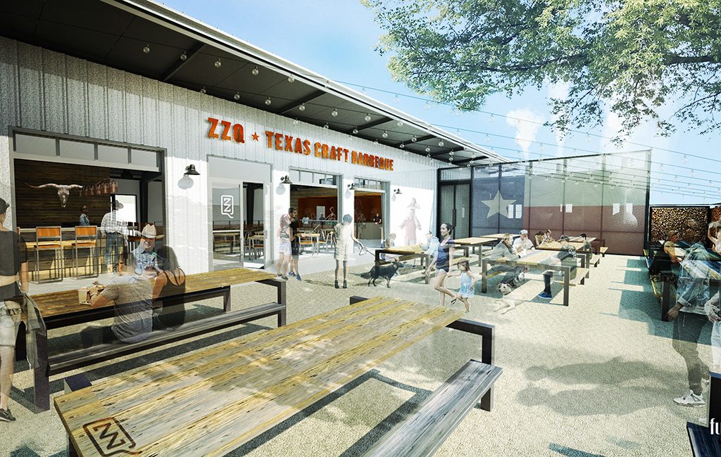 A rendering of the planned ZZQ courtyard. (Courtesy ZZQ)