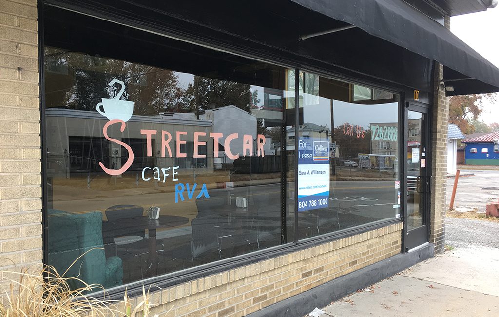 Streetcar Cafe at 10 E. Brookland Park Blvd. is no longer operational as a coffee shop. (J. Elias O'Neal)
