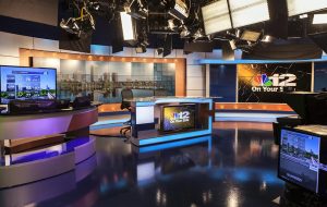 The NBC12 news studio.