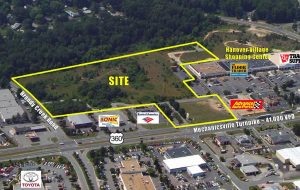 The Publix-anchored development will include 13,000 square feet of strip retail for lease, and an outparcel fronting Mechanicsville Turnpike. (Courtesy Sigma National Inc.)