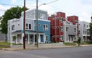 Urban Development built similar townhome duplexes nearby on Perry Street. (J. Elias O'Neal)