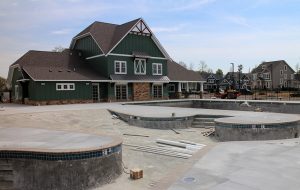 The clubhouse in RounTrey's Graythorne neighborhood totals 4,000 square feet and includes a pool, playground and exercise room. (Jonathan Spiers)