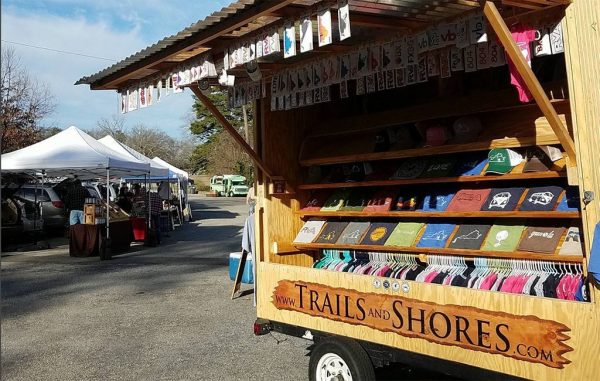 The company operates out of a pop-up trailer at area events and markets. (Trails & Shores)