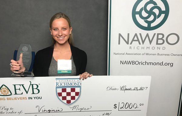 Virginia Myers, a junior, was awarded for a food-finding app and a profitable Instagram account. (Courtesy Virginia Myers)
