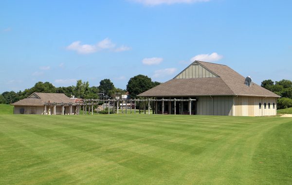 The clubhouse (right) will be renovated, and the smaller structure on the left is due for demolition. (Michael Schwartz)