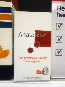 Anatabloc for sale at a GNC at Broad and Lombardy streets. (Photos by Burl Rolett)