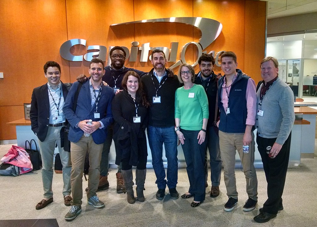 Last year's Lighthouse Labs class at Capital One's offices. 