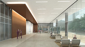 The lobby of the proposed Gateway Plaza