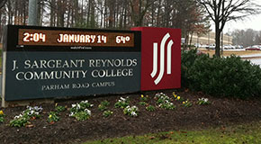 The Parham Road campus of J. Sargeant Reynolds Community College.