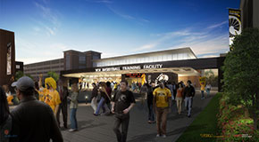 A rendering of the planned basketball training facility. (Courtesy of VCU)