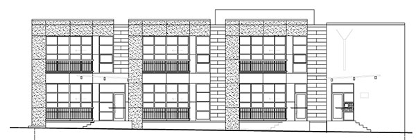 A rendering of the six planned apartments above the restaurant. (Images courtesy of Thalhimer)