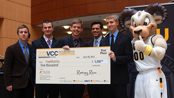 FreeMobility won the undergraduate division of the Venture Creation Competition. (Photos by Lena Price)