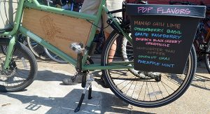 One of Pedal Pops RVA's customized delivery bikes.