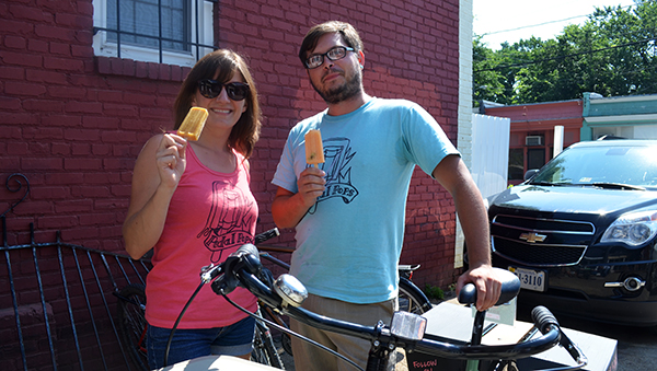 Pedal Pops RVA founders Sara Williamson and Frank Bucalo. (Photos by Mark Robinson)