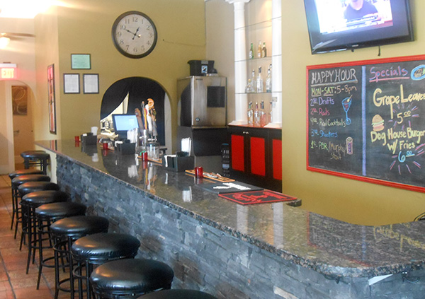 The bar area at Luckie's Bar & Grill. (Photos by Burl Rolett)