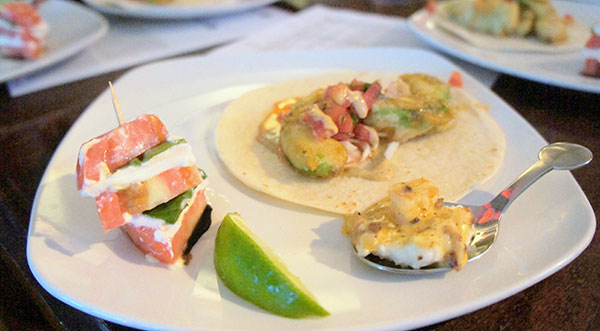 A plate offered to diners at Mezzanine.