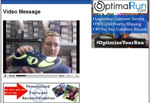 OptimalRun.com founder Patton Gleason in a Personalized Footwear Recommendation. 