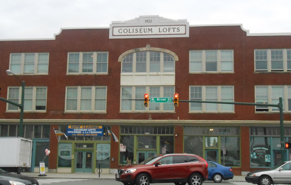 Main Street Realty completed the development of Coliseum Lofts in 2002. (photo by Burl Rolett)