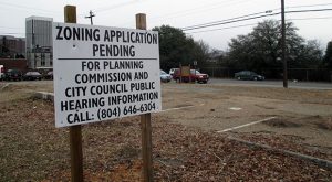 First and Canal zoning sign