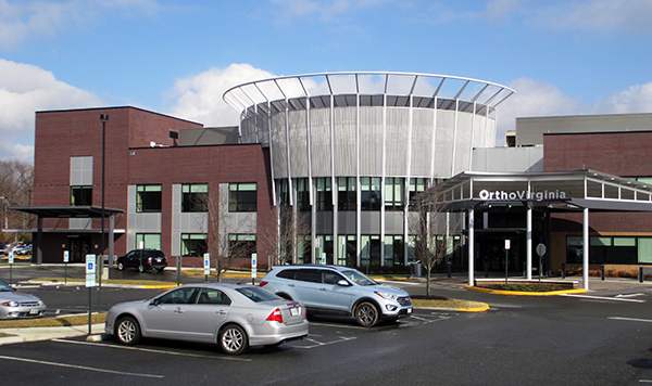 OrthoVirginia's  building at Boulders Office Park. (Photo by Burl Rolett)