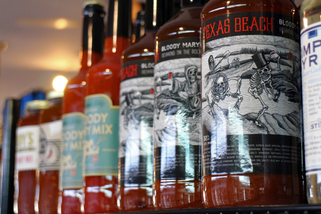 Harvest Grocery and Supply is one local retailer that carries a new line of local Bloody Mary mix. Photo by Michael Thompson.