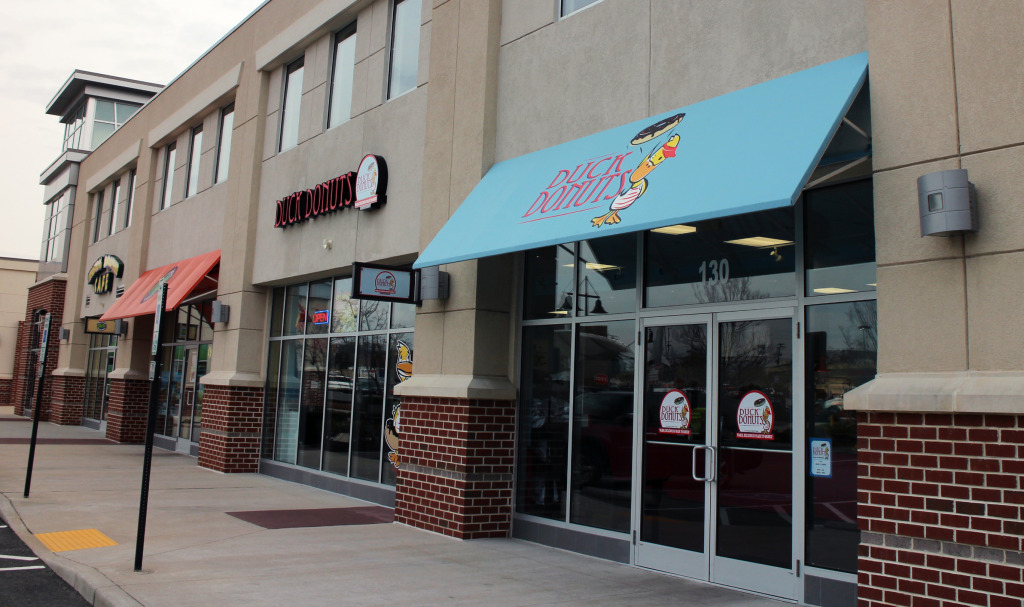 A new fitness studio is opening above the Duck Donuts in Willow Lawn. Photo by Michael Thompson.
