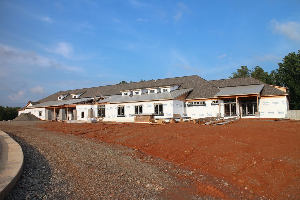 Construction is ongoing at the new clubhouse at The Federal Club. Photos by Michael Schwartz.