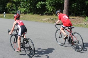 Scenes from the youth triathlon.