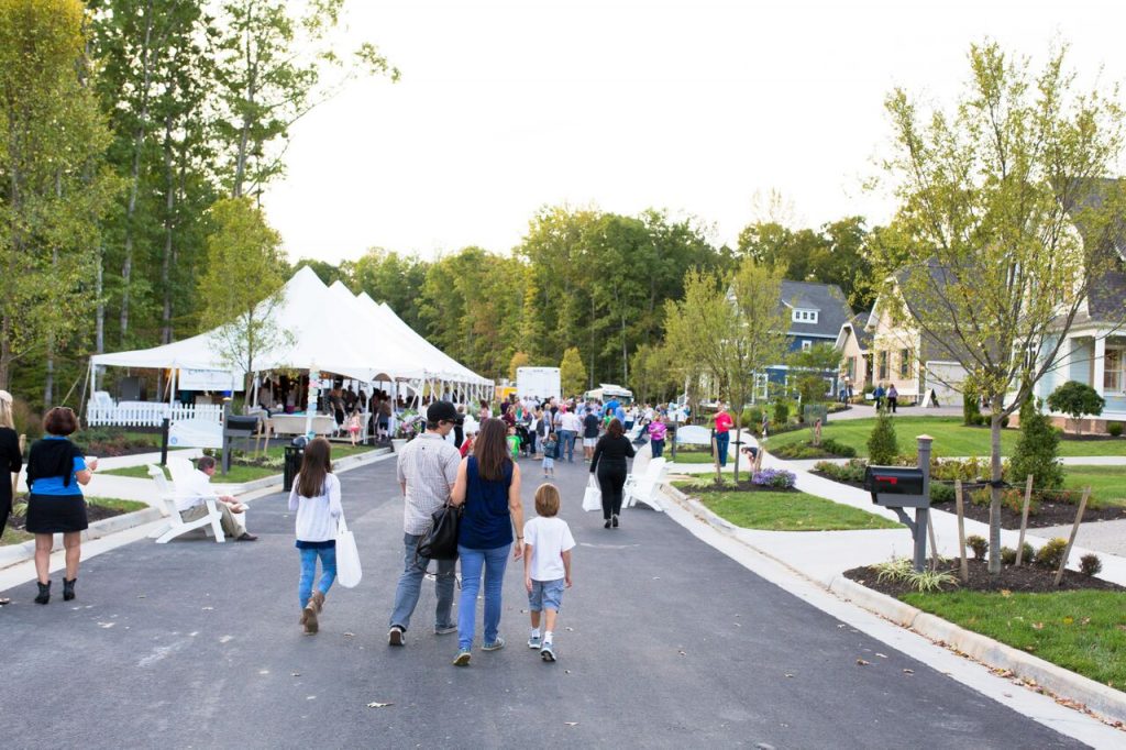 The Street of Hope event drew crowds to check out eight newly built and professionally designed homes. Photo courtesy of East West Communities.