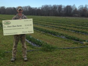 Deer Run Farm owner Chris Rudolph receives more than $1,400 from Farm Table. 
