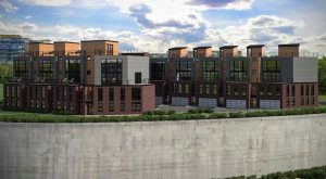 Rendering of the townhomes. (Courtesy Patrick Sullivan)