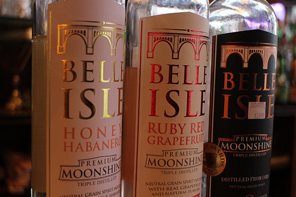 The company has new flavors of its moonshine, including grapefruit and honey habanero. Photo by Michael Thompson. 
