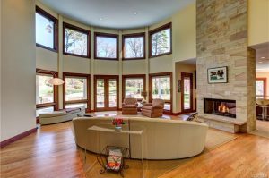 8 Berkshire Drive features turret-style windows.