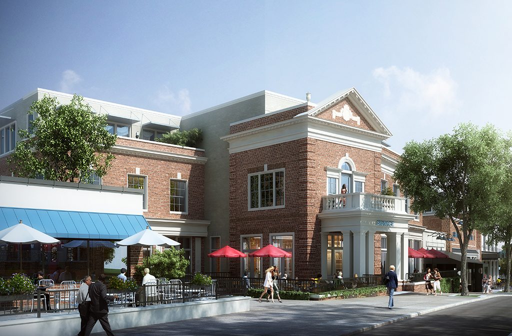 A rendering of the changes proposed for the Westhampton Theater. 
