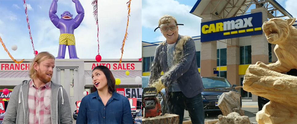 Carvana and CarMax ar competing for used-car customers with new ad campaigns.