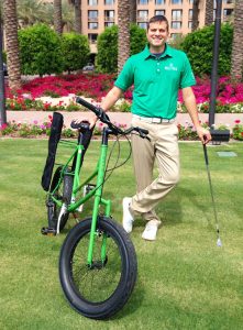 Todd May, the owner of Higher Ground Golf and inventor of the Golf Bike. (Courtesy Higher Ground Golf)