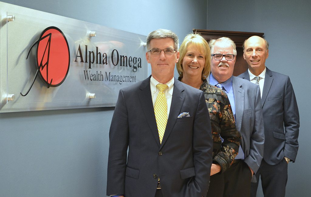 The Alpha Omega Wealth Management team in its West End office. (Michael Schwartz)