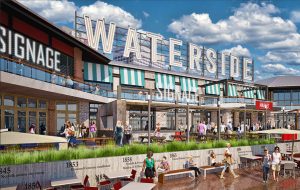 A rendering of the planned Waterside development, where Rappahannock would set up its next outpost. (Courtesy Cordish Cos.)