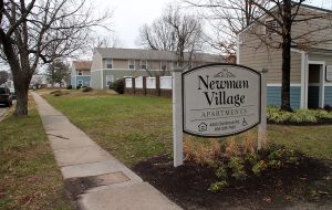 The 99-unit Newman Village Apartments along Old Brook Road, off Chamberlayne Avenue. (Jonathan Spiers)